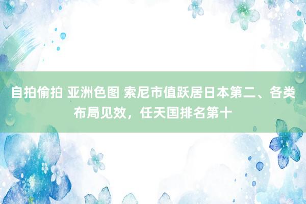 自拍偷拍 亚洲色图 索尼市值跃居日本第二、各类布局见效，任天国排名第十