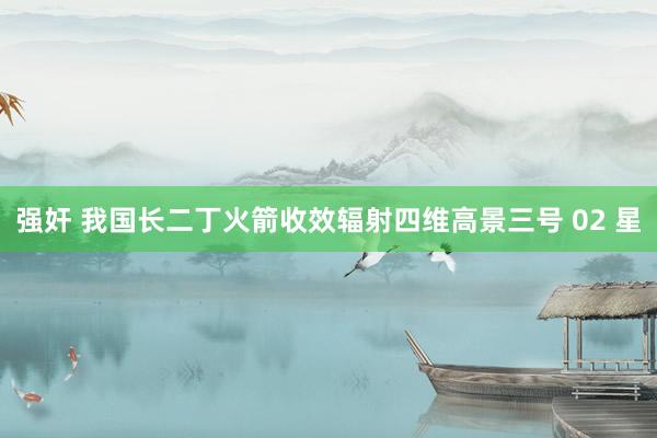 强奸 我国长二丁火箭收效辐射四维高景三号 02 星