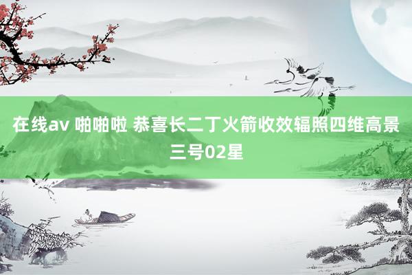 在线av 啪啪啦 恭喜长二丁火箭收效辐照四维高景三号02星