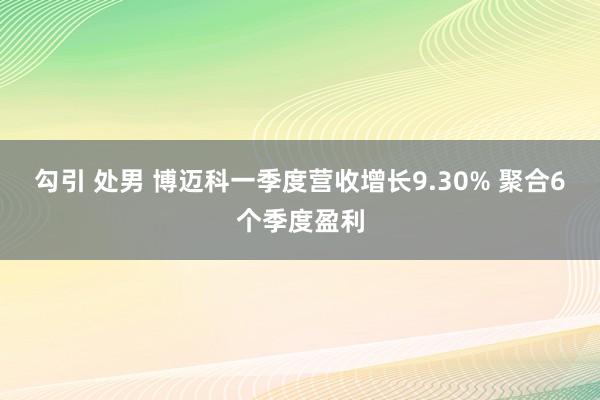 勾引 处男 博迈科一季度营收增长9.30% 聚合6个季度盈利